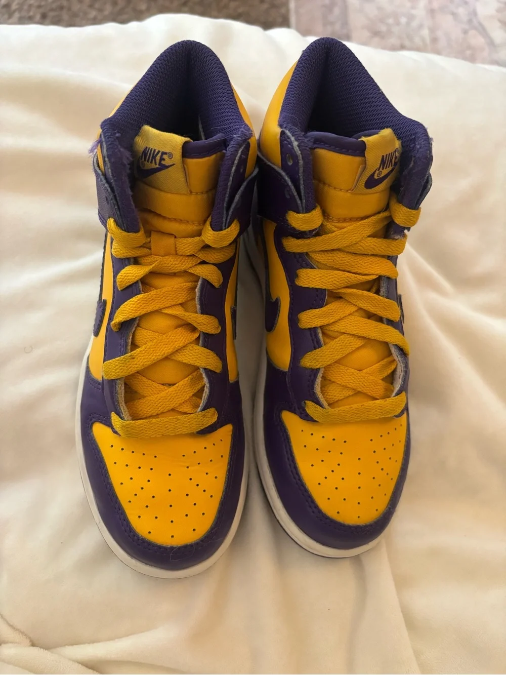 Nike Dunk High Purple & Gold High-Top Sneakers